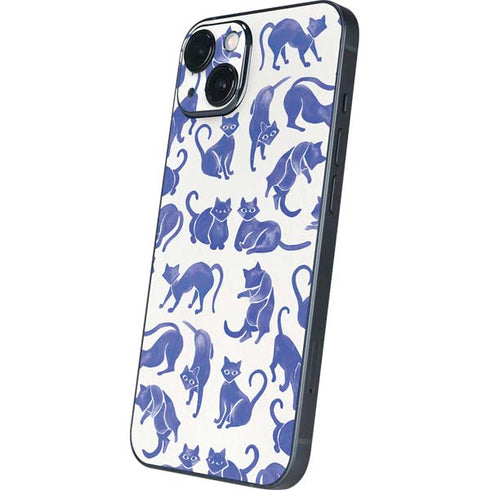 Blue Cats by Cat Coq iPhone Skins